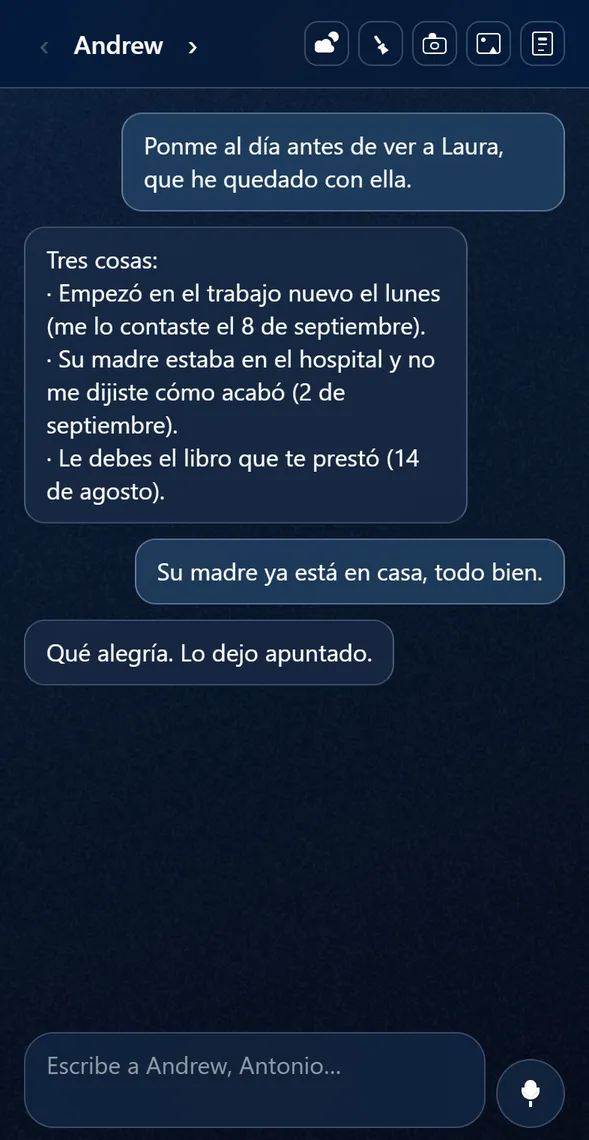 Ponme al día antes de ver a Laura: tres cosas con la fecha en que se contaron